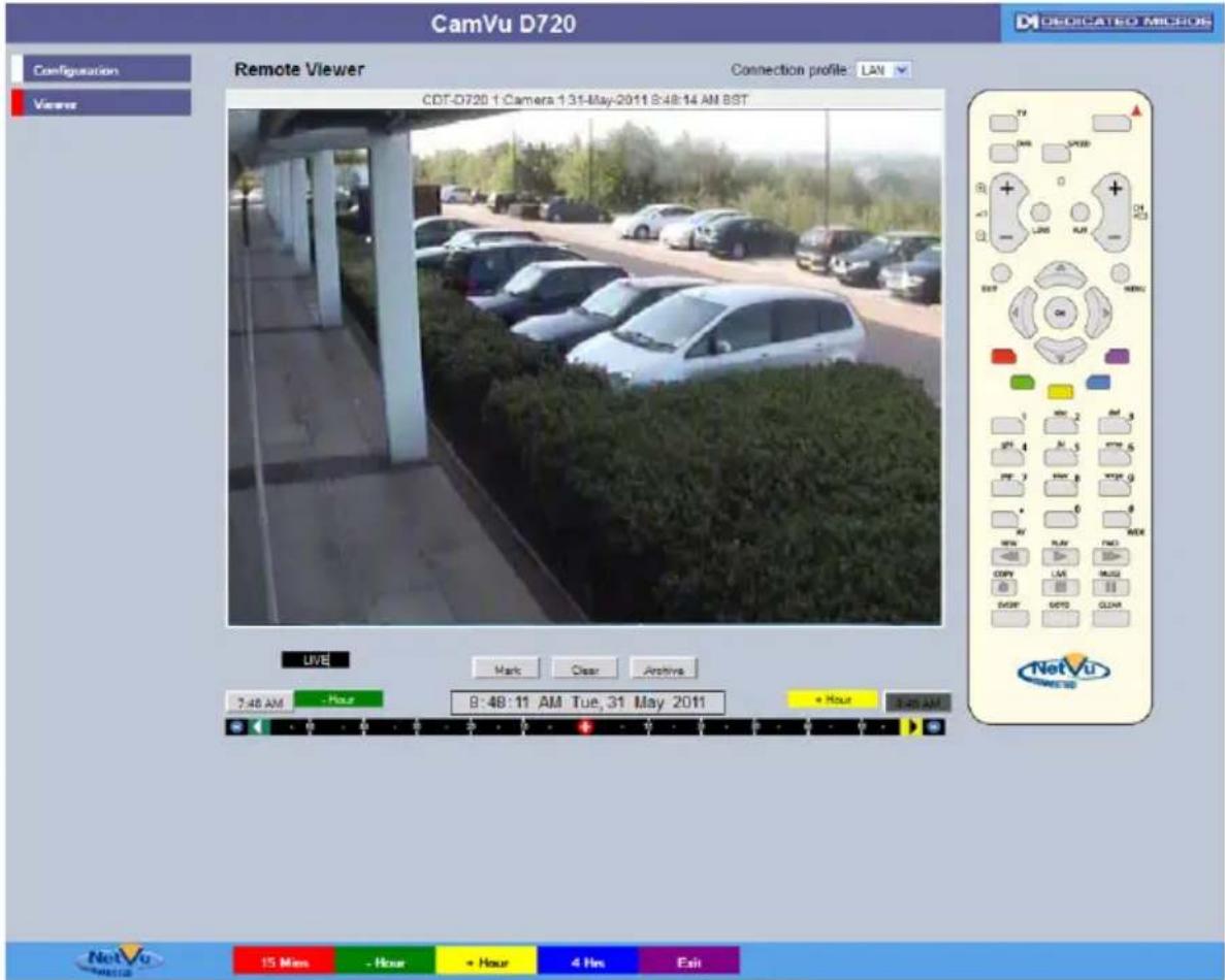 Dedicated Micros CamVu720 - Timeline Navigation - 1