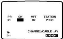 PR 01 CH MFT STATION 00 0 PR-01 CHANNEL/CABLE : AV AVVCC