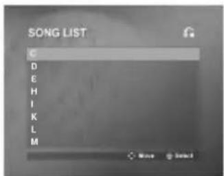 LG LM-K5536A - SONG LIST - 1