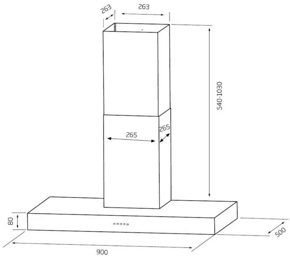 Schweigen TSH-900B - Dimensions - 1