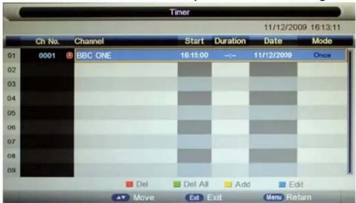 Palsonic TFTV558LED - PVR settings - 3