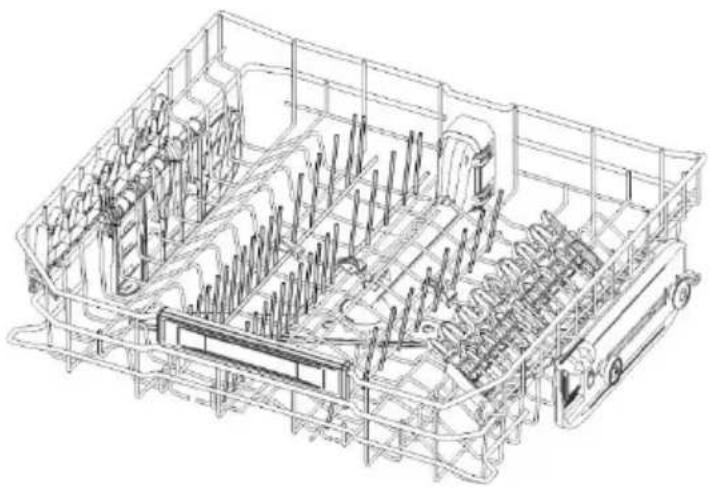 SMEG DWA6315W3 - Fold-down tines - 1