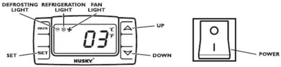 Husky CGN700-AL - TO OPERATE THE ELECTRONIC THERMOSTAT - 1