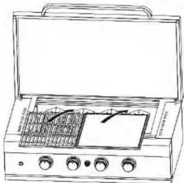 Euro Appliances EMJG30WSX - Cooking grid/plate assembly - 2
