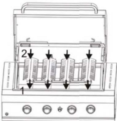 Euro Appliances EMJG30WSX - Flame tamer assembly - 2