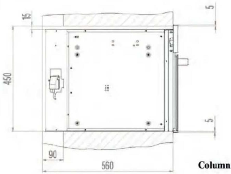 Euro Appliances EMEO45SX - Insertion into the furniture unit: - 2