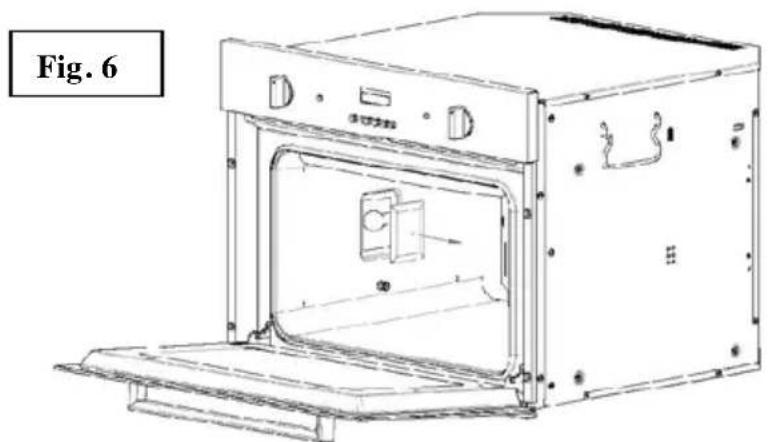 Euro Appliances EMEO45SX - Replacement of oven lamp (fig. 6) - 1