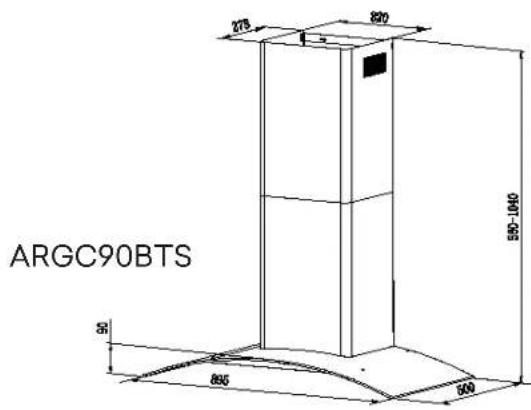 Airvolution ARGC90BTS - YOUR RANGEHOOD - 2