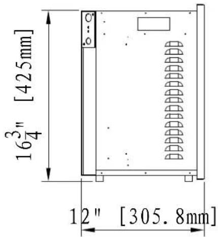 163/4" [425mm] 12" [305.8mm]