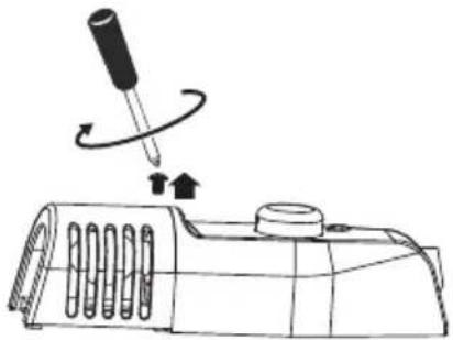INSIGNIA NS-CFR45M3 - Changing the interior light - 1