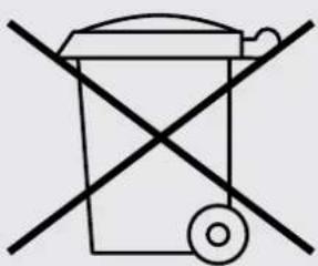 Simple line drawing of a trash bin with two crossed lines indicating no waste or prohibition (no text or symbols)