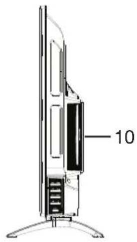 HITACHI 32VZC5200 - Front and Side Button Controls - 2