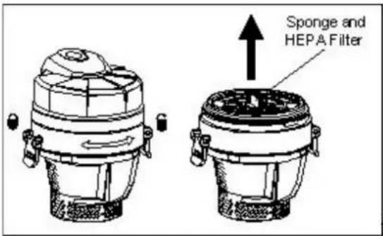 Airflo AFV616 - Cleaning the HEPA filter / sponge - 1