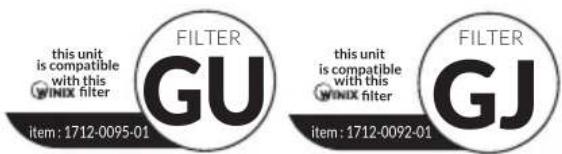 Winix AUS-1250A850 - To purchase replacement Winix filters : - 1