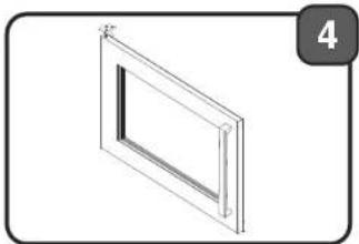 Simple line drawing of a rectangular frame with a label '4' on the right side (no text or symbols on the frame itself)