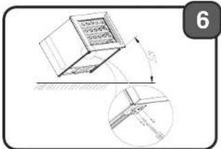 Technical diagram showing a 3D object with an inset close-up of its cross-section (no text or symbols)