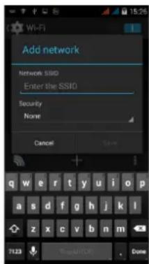 GSmart Arty A3 - To add Wi-Fi network - 1