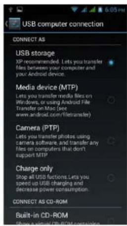 GSmart Alto A2 - Connecting your phone to a computer - 1