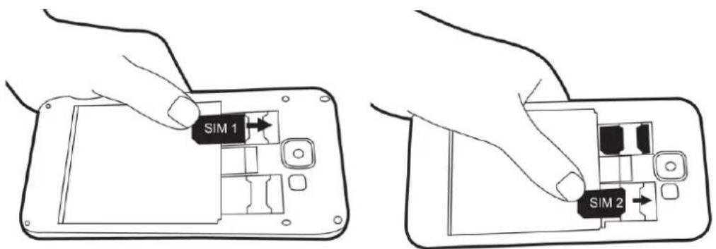 GSmart Alto A2 - To install the SIM card - 1