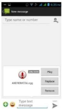 GSmart Alto A2 - To create a voice message - 1
