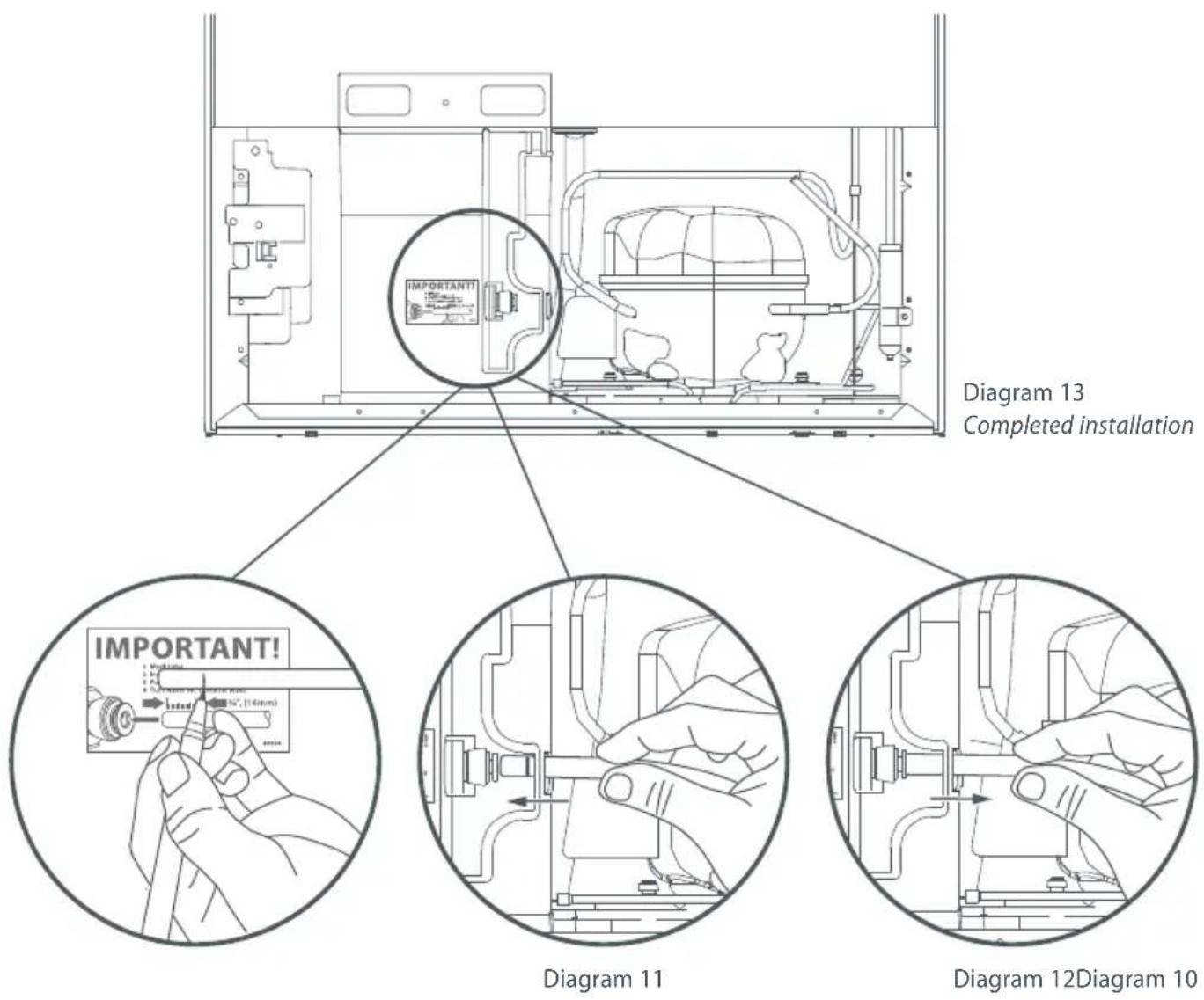 Fisher & Paykel E442BRWFD5 - Rear compartment cover installation - 1