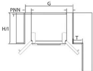 Fisher & Paykel E442BRWFD5 - Ventilation and installation – Freezer door models (Ice & Water and non-Ice & Water) - 11