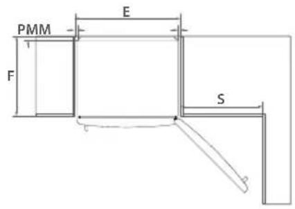 Fisher & Paykel E442BRWFD5 - Ventilation and installation – Freezer door models (Ice & Water and non-Ice & Water) - 2
