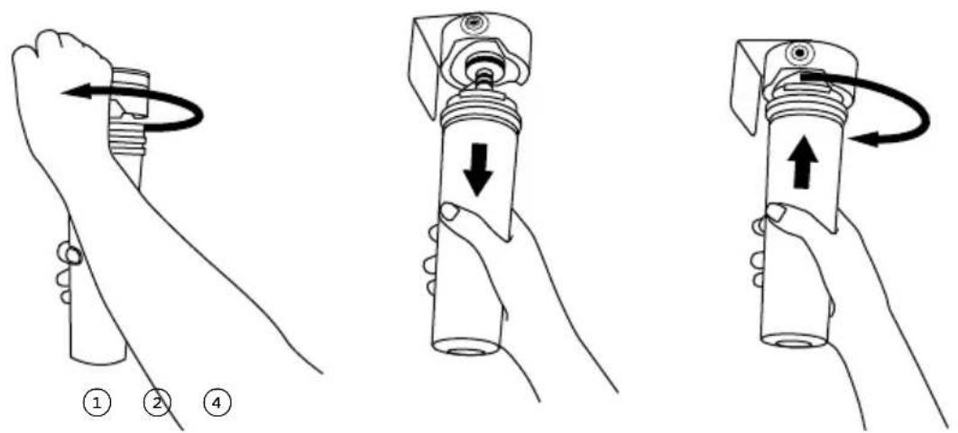 Fisher & Paykel RF522BLGW6 - Changing the water filter cartridge - 1