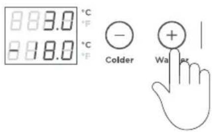 Fisher & Paykel RS4621FRJK3 - Adjusting the temperature - 1