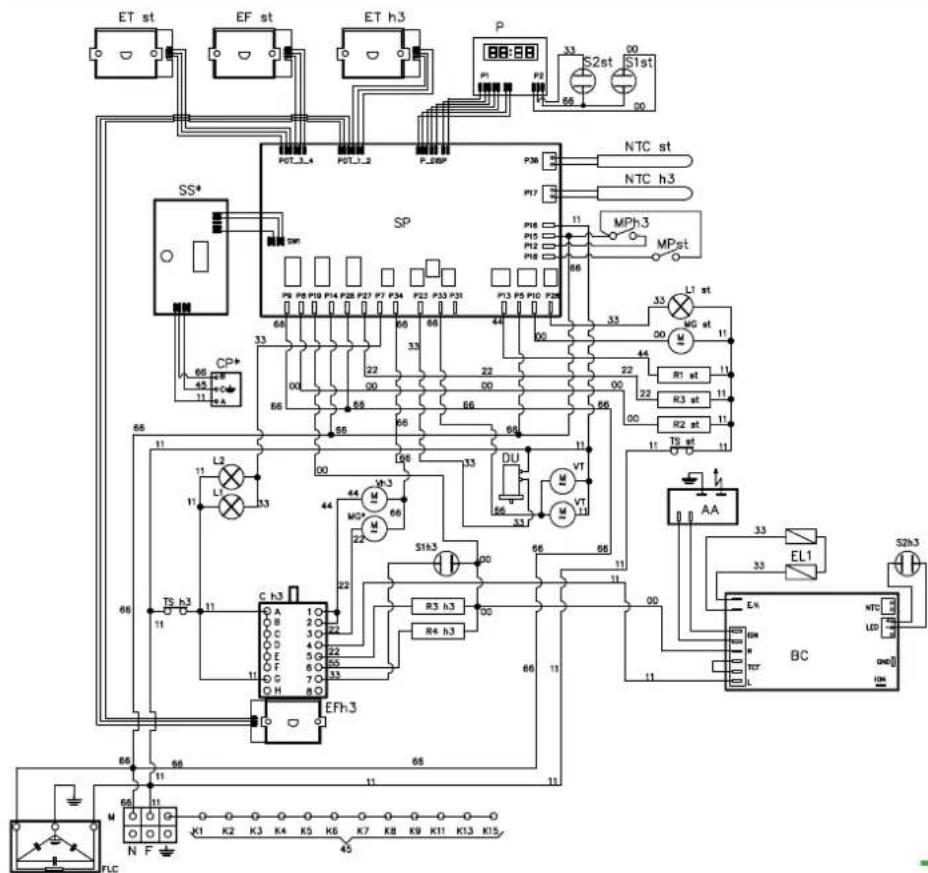 ILVE L128WMP/BU - WIRING DIAGRAMWIRING DIAGRAM - 2