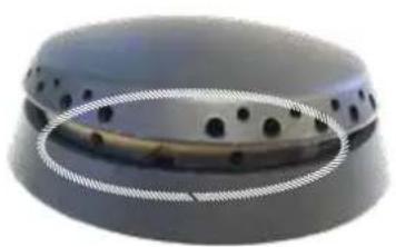 ILVE L128WMP/BU - - Positioning placement of the burners - 3