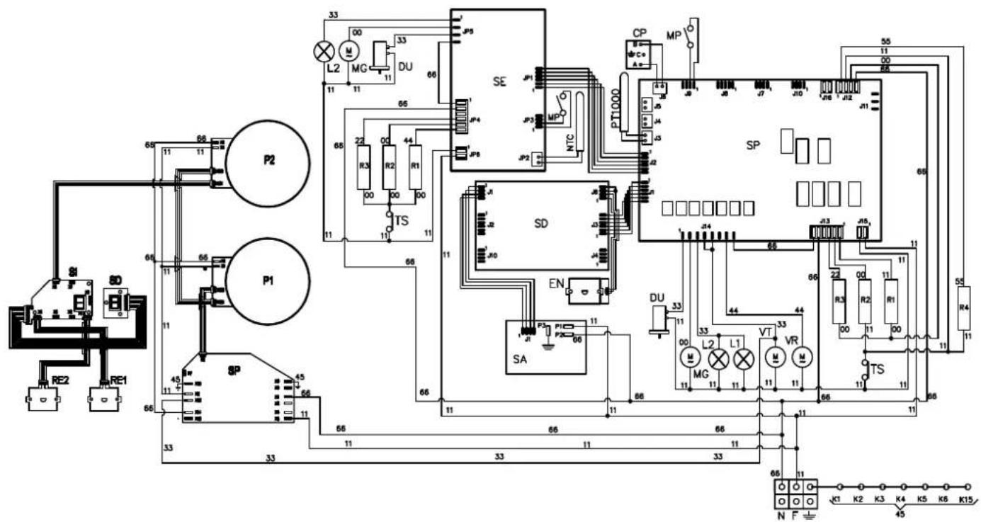 ILVE L128WMP/BU - WIRING DIAGRAMWIRING DIAGRAM - 1
