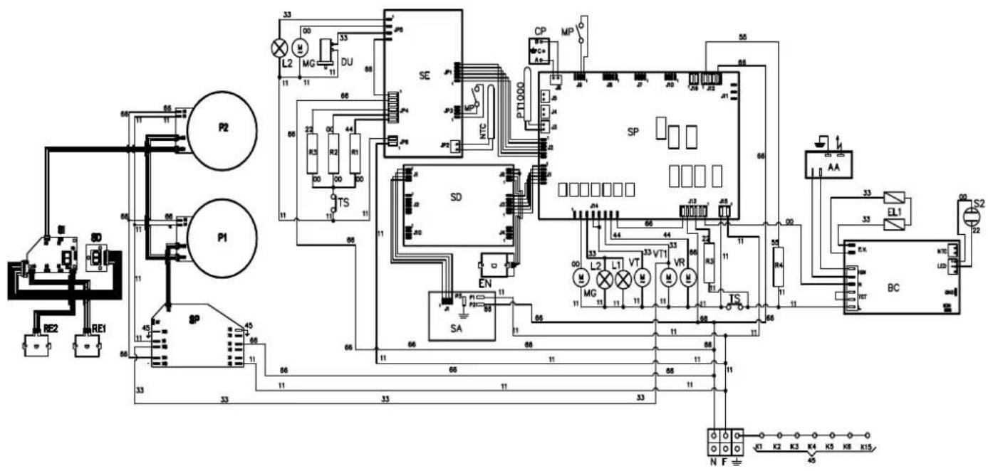 ILVE L128WMP/BU - WIRING DIAGRAM - 1