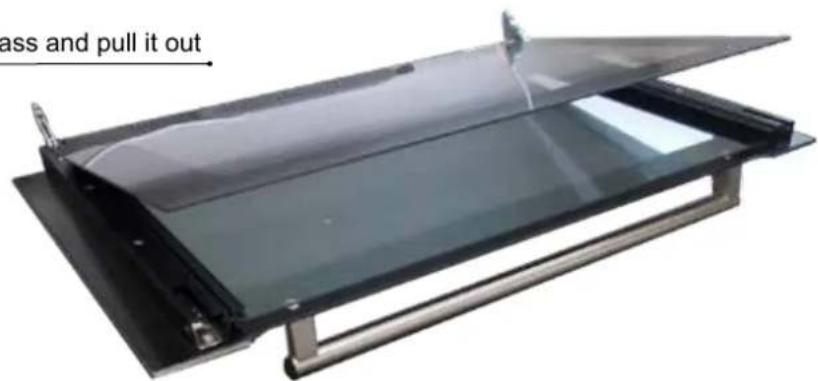 ILVE L128WMP/BU - Sequence for removing the glasses - 5
