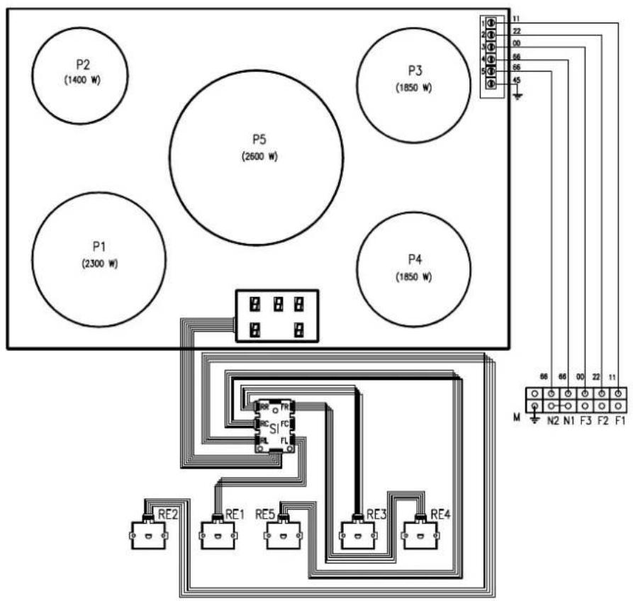 ILVE PI09WE3WH - WIRING DIAGRAM - 1