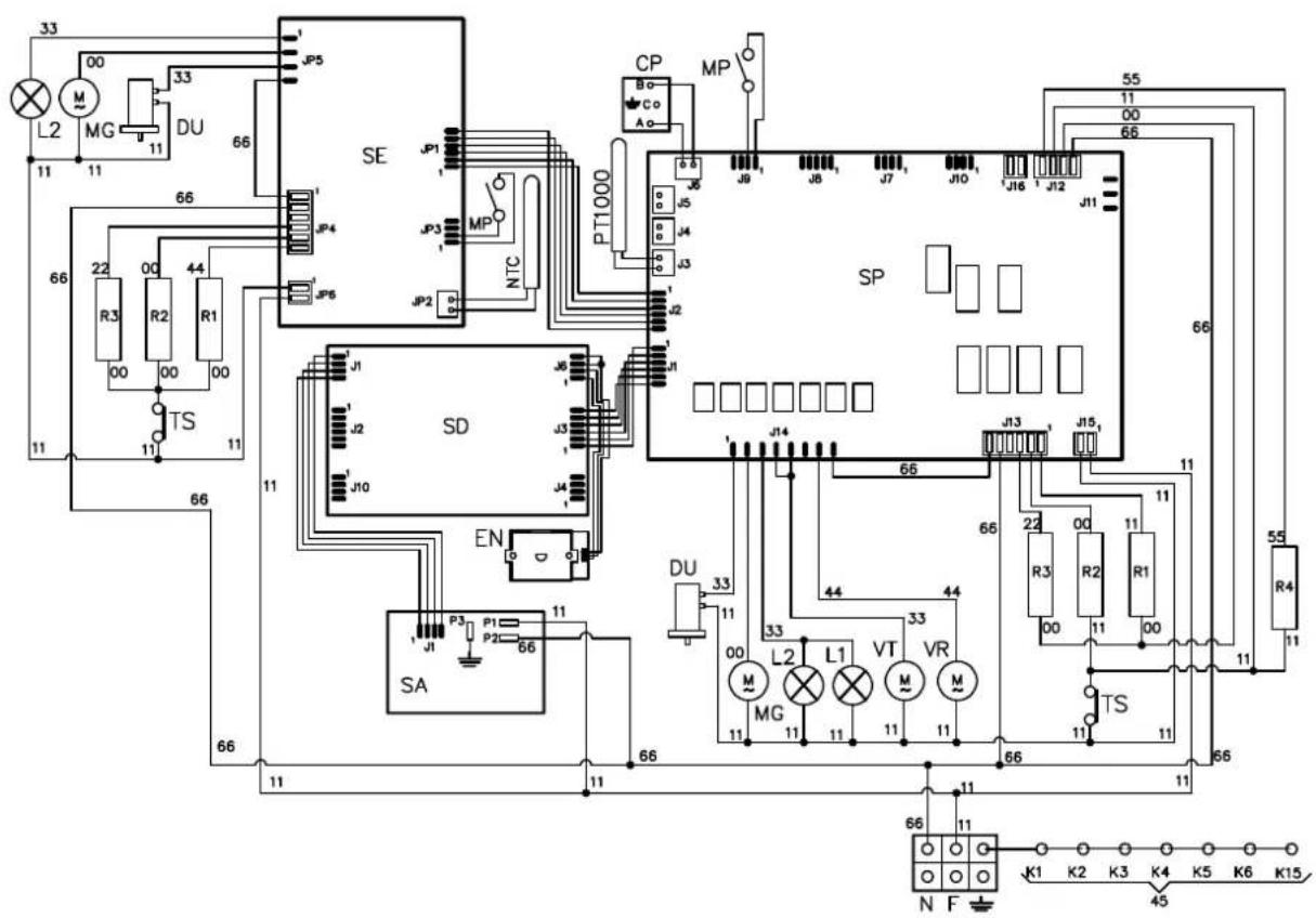 ILVE PI09WE3WH - WIRING DIAGRAMWIRING DIAGRAM - 1