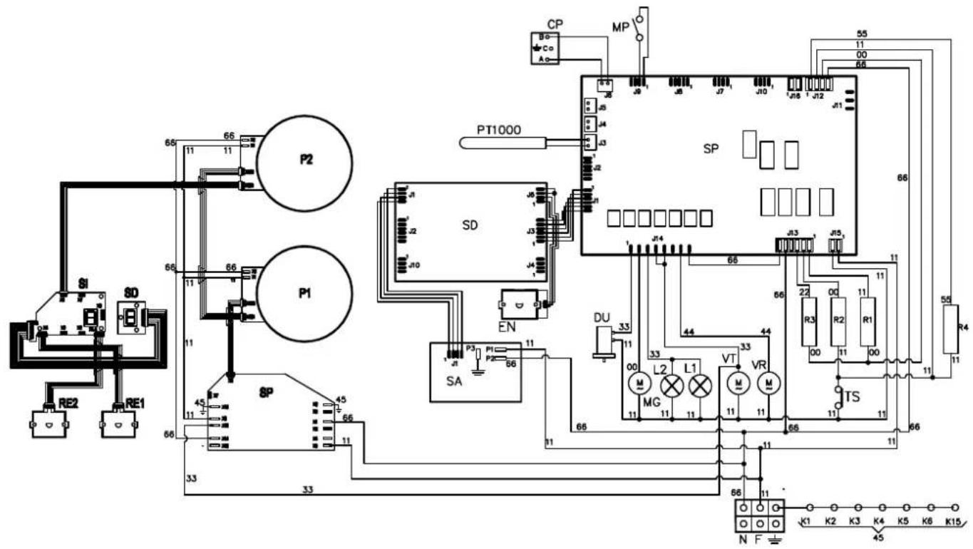 ILVE PI09WE3WH - WIRING DIAGRAM - 1
