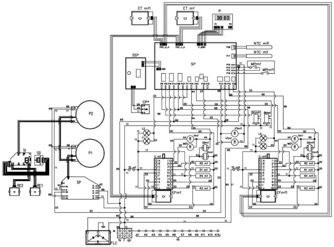 ILVE PI09WE3WH - WIRING DIAGRAM - 1
