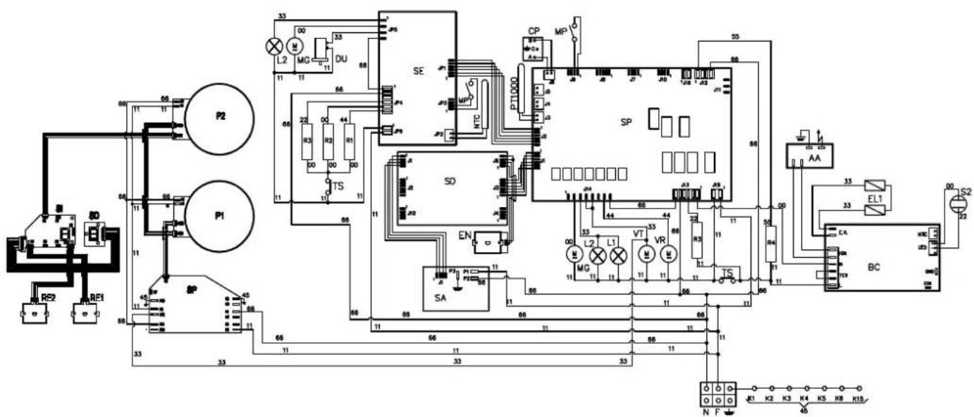 ILVE PI09WE3WH - WIRING DIAGRAMWIRING DIAGRAM - 2