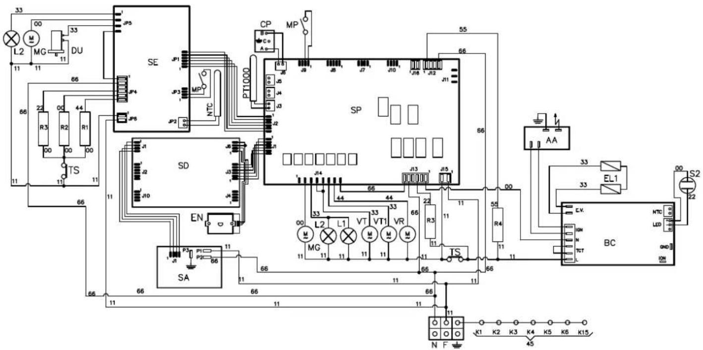 ILVE PI09WE3WH - WIRING DIAGRAM - 1