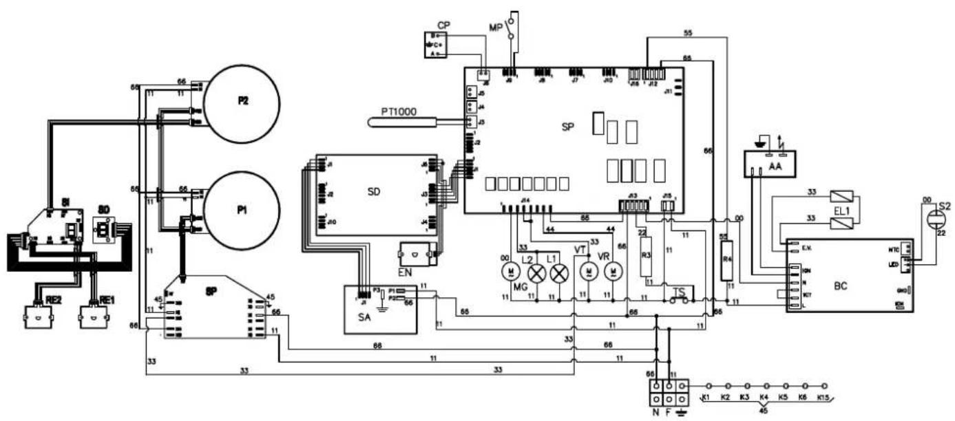 ILVE PI09WE3WH - WIRING DIAGRAM - 2