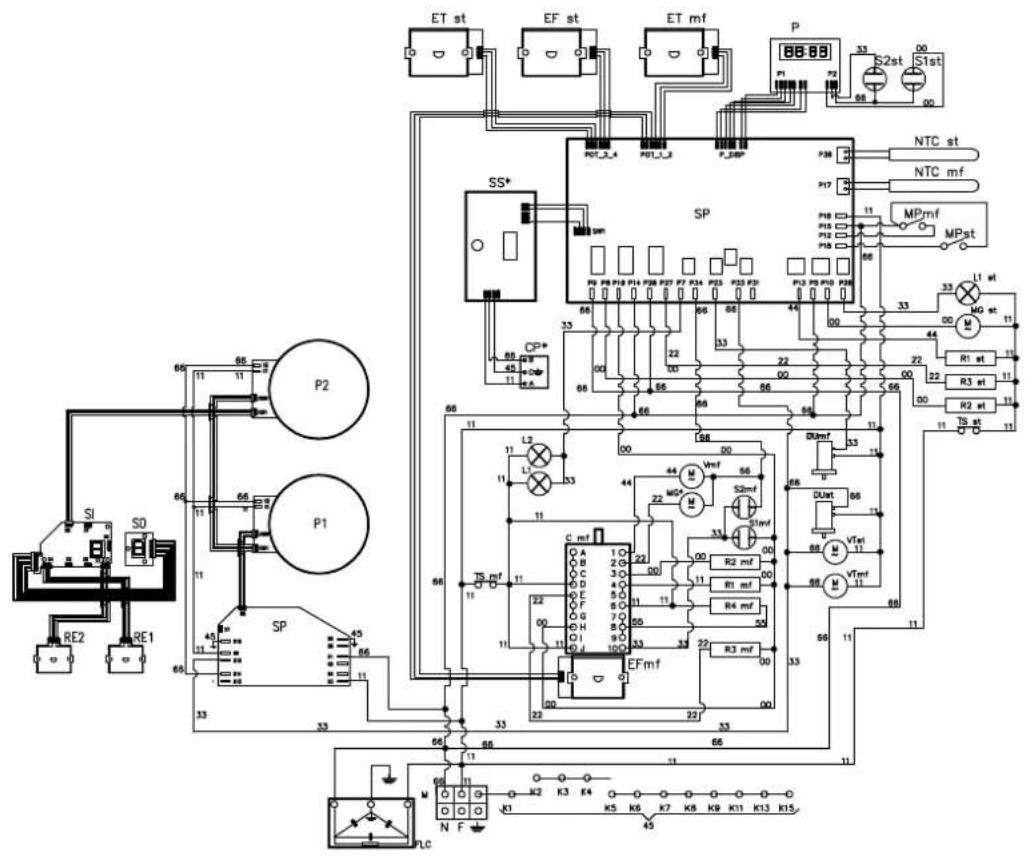 ILVE PI09WE3WH - WIRING DIAGRAMWIRING DIAGRAM - 1