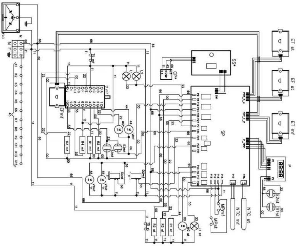 ILVE PI09WE3WH - WIRING DIAGRAM - 1
