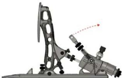 Asetek Huayra R Sim Racing Pedals - Throttle Pedal Angle Adjustment - 2