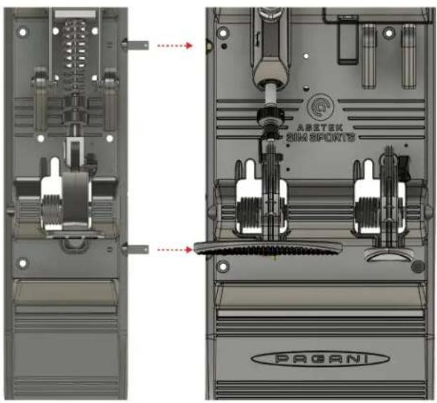 Asetek Huayra R Sim Racing Pedals - Asetek SimSports™ Invicta™ Clutch - 1