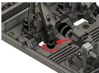 Asetek Huayra R Sim Racing Pedals - Throttle Travel Distance Adjustment - 3