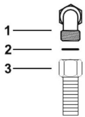 SMEG P1641XA - Connection with a flexible steel hose - 1