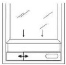 DIMPLEX DC10RCDH - ADJUSTABLE WINDOW SLIDER KIT - 1