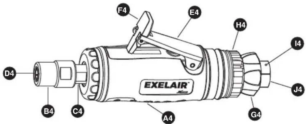 ExelAir EX5005CKIT - 50-PIECE COMPOSITE AIR TOOL KIT - 2