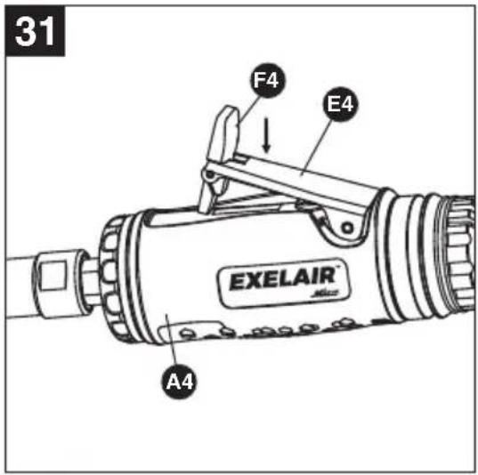 ExelAir EX5005CKIT - 1/4" AIR DIE GRINDER - 1